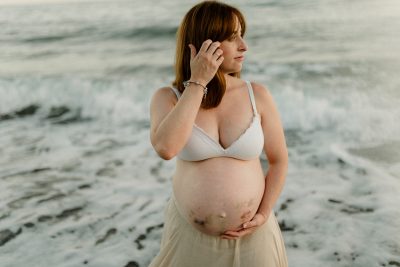 fotografía de embarazada natural en málaga